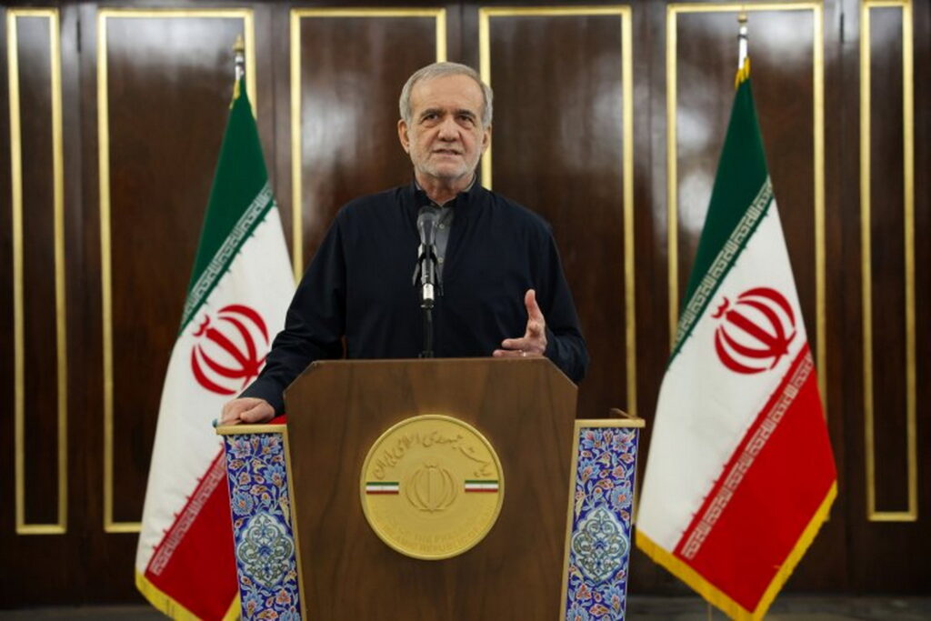 IL PRESIDENTE IRANIANO PEZESHKIAN HA AFFERMATO CHE LA REPUBBLICA ISLAMICA DELL'IRAN PROSEGUIRÀ IL PROGRAMMA DI ARRICCHIMENTO DELL'URANIO