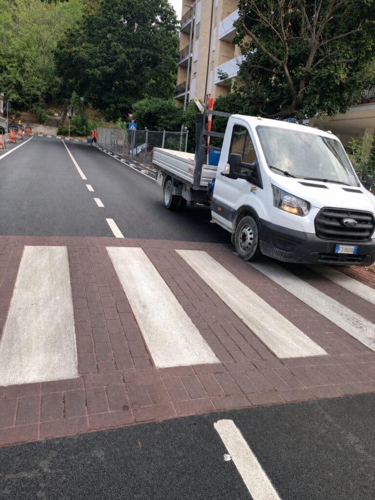 Teramo Lavori in corso a via Roma