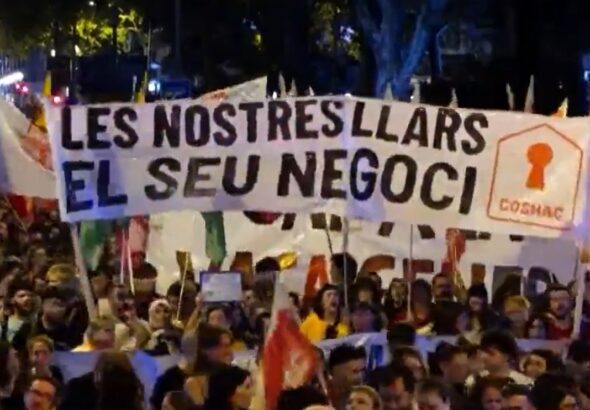 Barcellona protesta abitativa