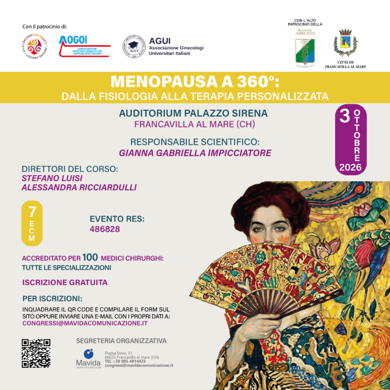 MENOPAUSA A 360°: DALLA FISIOLOGIA ALLA TERAPIA PERSONALIZZATA