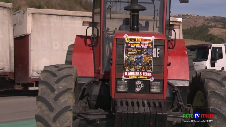 Protesta in Molise contro il caro carburante